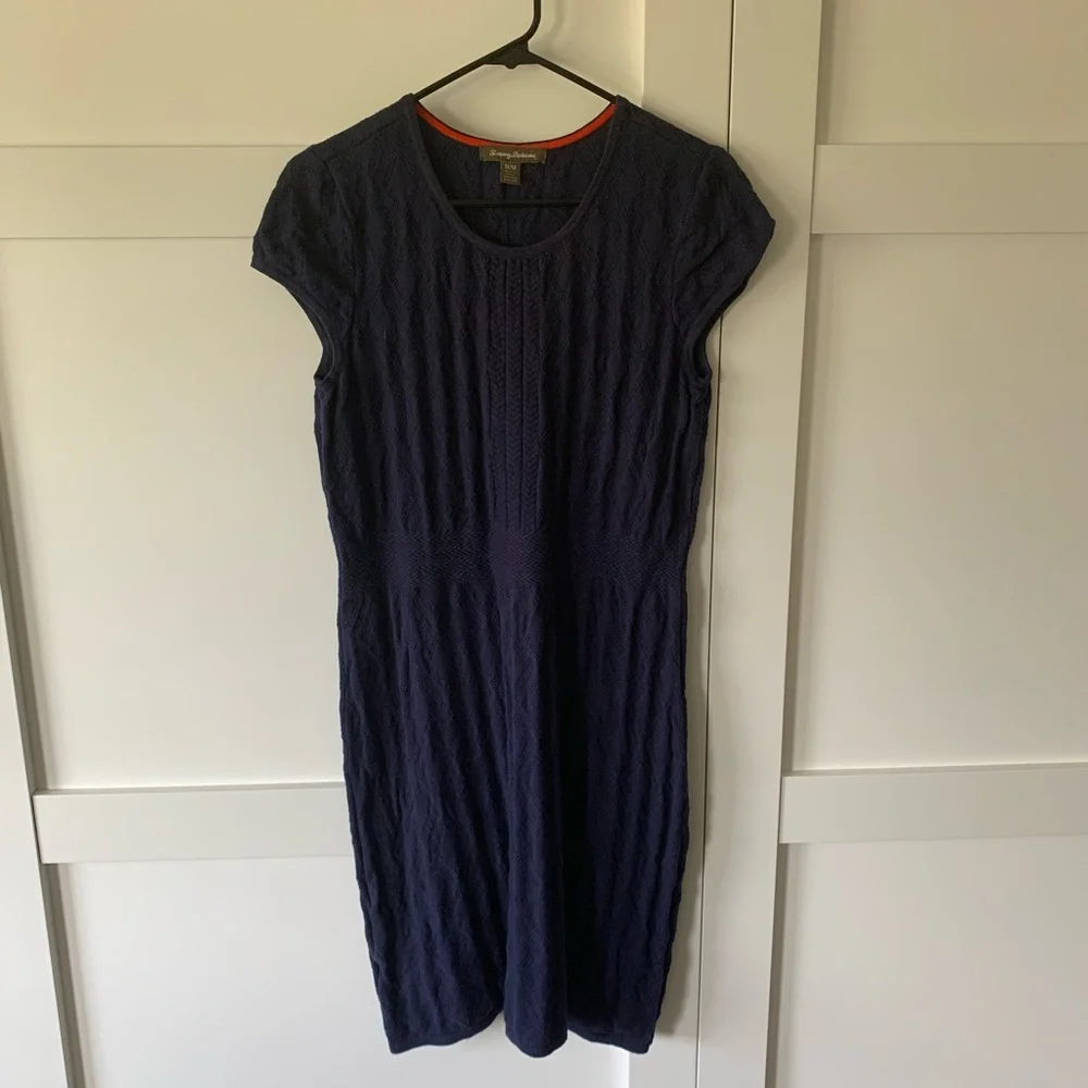 Tommy Bahama navy knit dress - Picture 1 of 4